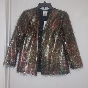 Roseanna Multicolor Fringe  Jacket Size 40 Pit To Pit 19 Inch